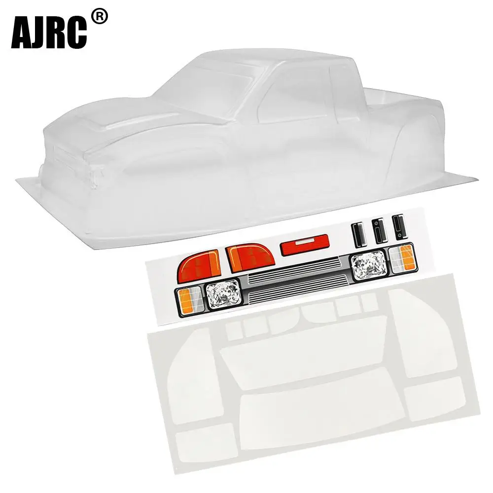Rc Crawler Body Shell Clear 313Mm - 12.3인치, 313mm 휠베이스, 투명한 픽업 트럭