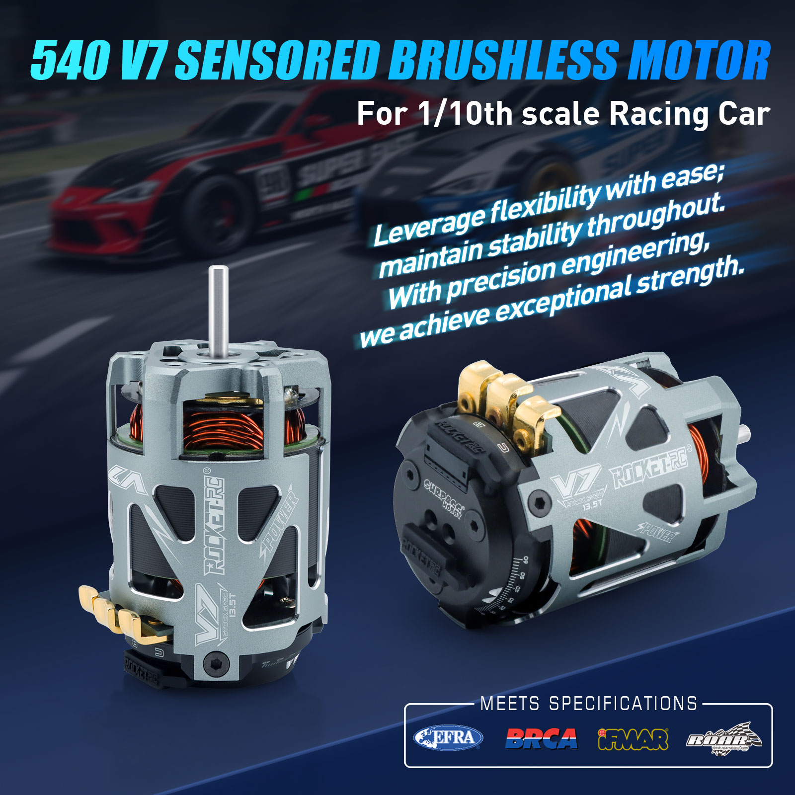 Brushless Motor Esc Combo Rc Crawler - Rocket-RC 540 V7 17.5T 센서드 브러시리스