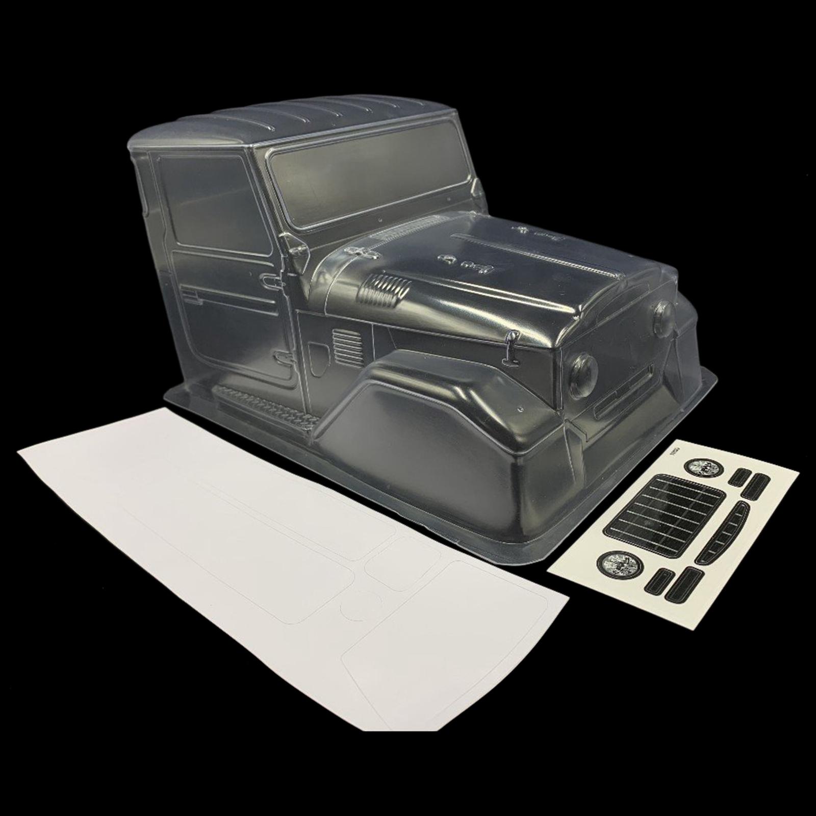Rc Crawler Body Shell Clear 313Mm - 1/10 RC 트럭 캡, 투명한 PC
