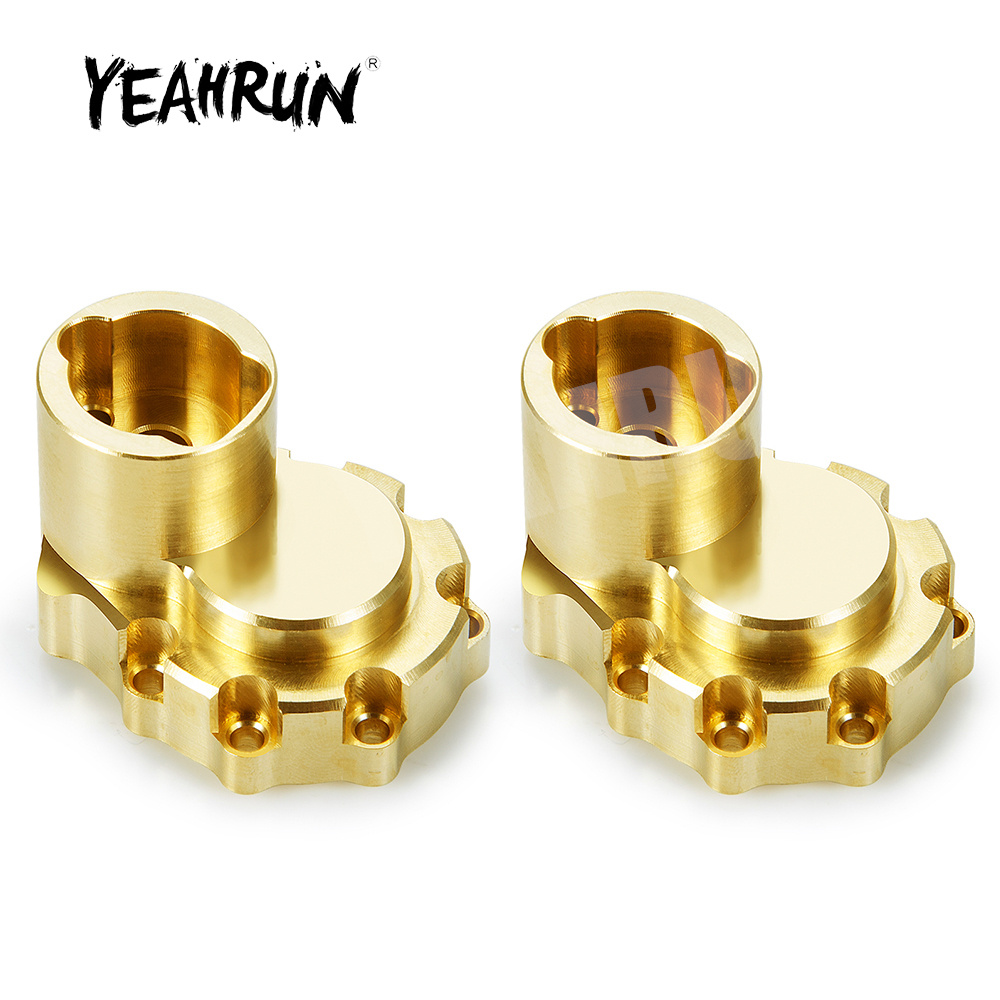 Rc Crawler Brass Upgrade Parts Weight - YEAHRUN 2Pcs 황동 리어 액슬 너클