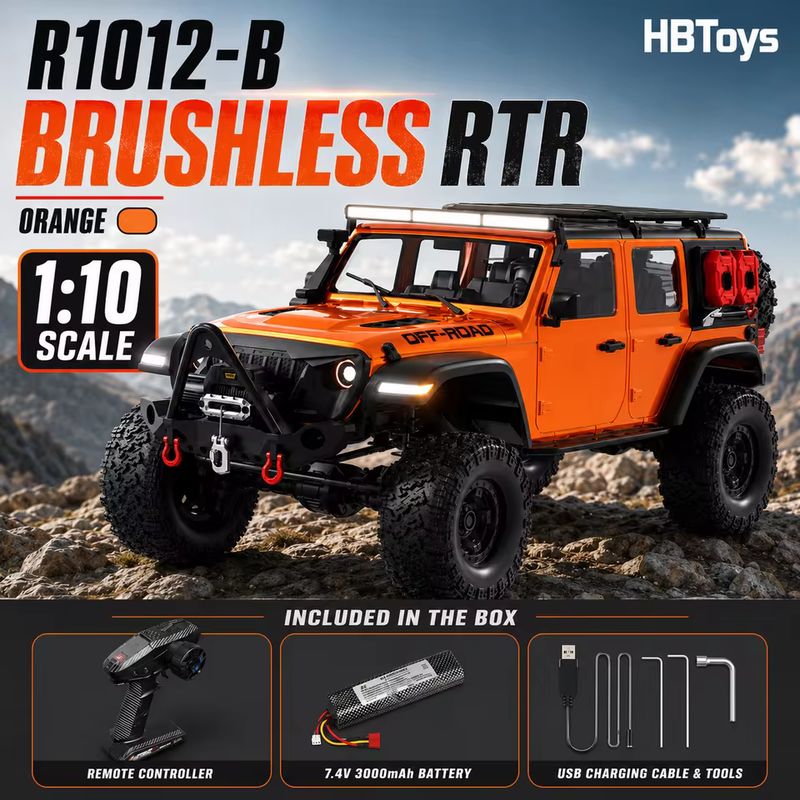 Rc Rock Crawler Rtr Brushless - HB 1/10 브러시리스 RC 락 크롤러