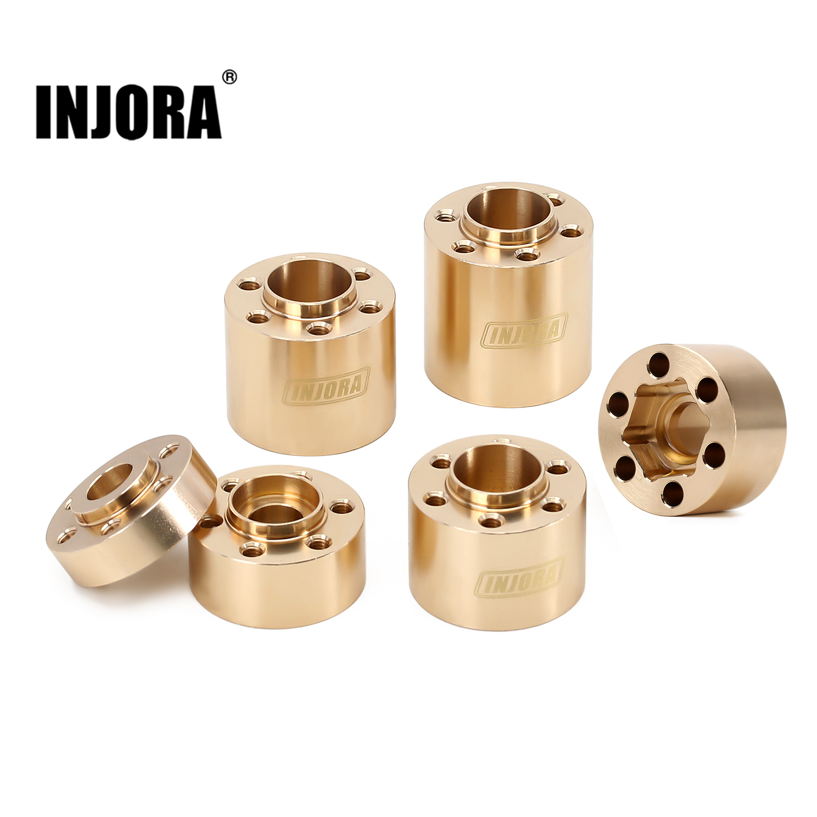 Rc Crawler Beadlock Wheels 1.9 2.2 - INJORA 황동 휠 육각 허브 어댑터