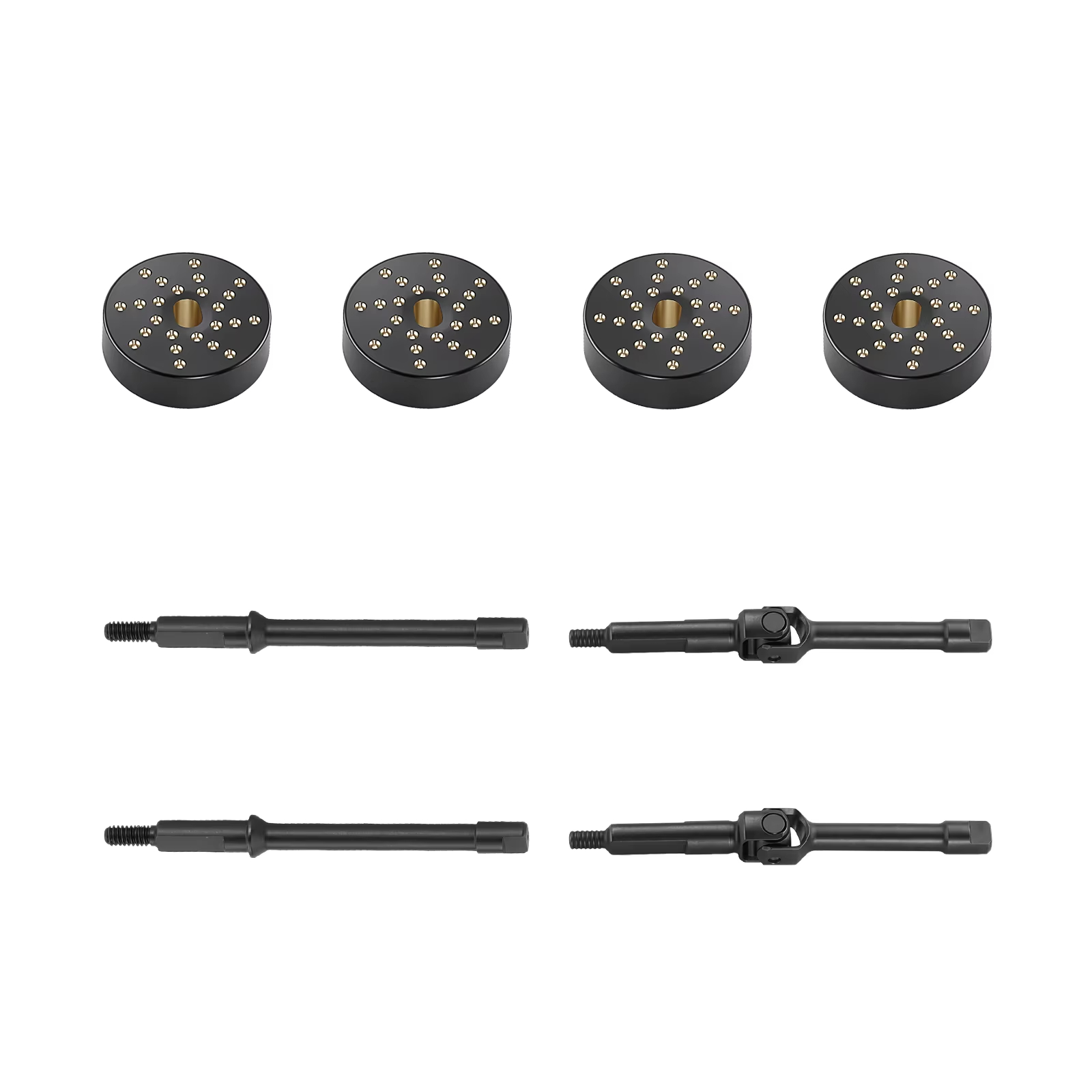 1세트 스틸 프론트 & 리어 CVD 액슬 샤프트 (+4 - Rc Crawler Brass Upgrade Parts Weight 리뷰 및 가격