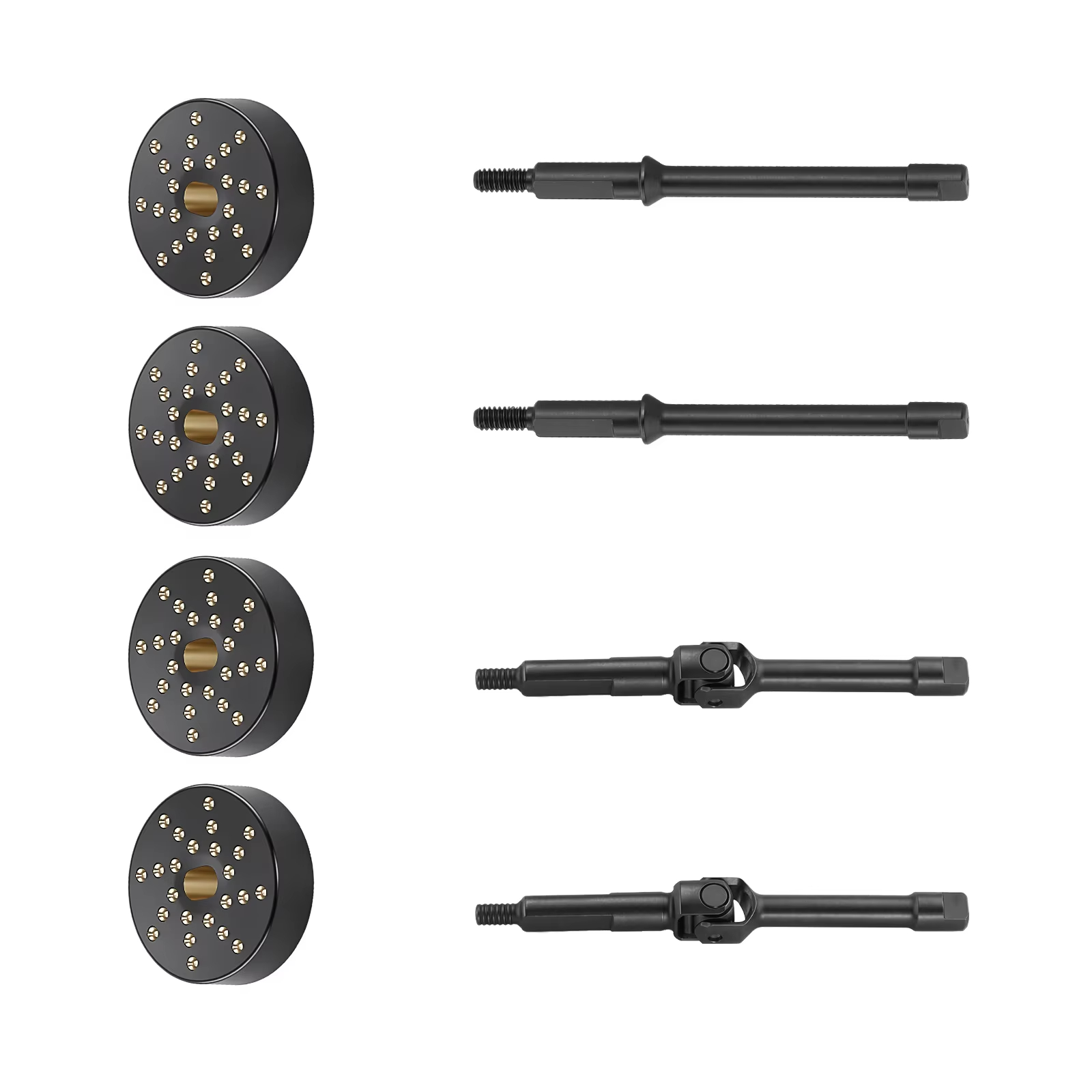 1세트 스틸 프론트 & 리어 CVD 액슬 샤프트 (+4 - Rc Crawler Brass Upgrade Parts Weight 리뷰 및 가격