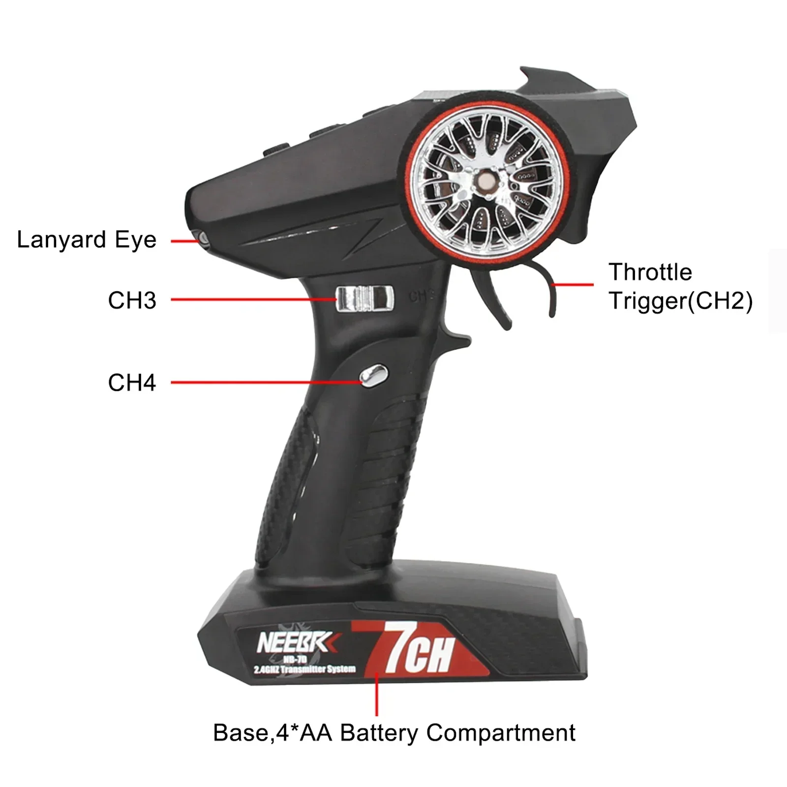 NEEBRC 7CH 2.4Ghz 무선 시스템 송신기 6 - Rc Car Transmitter Receiver 6 Channel 리뷰 및 가격