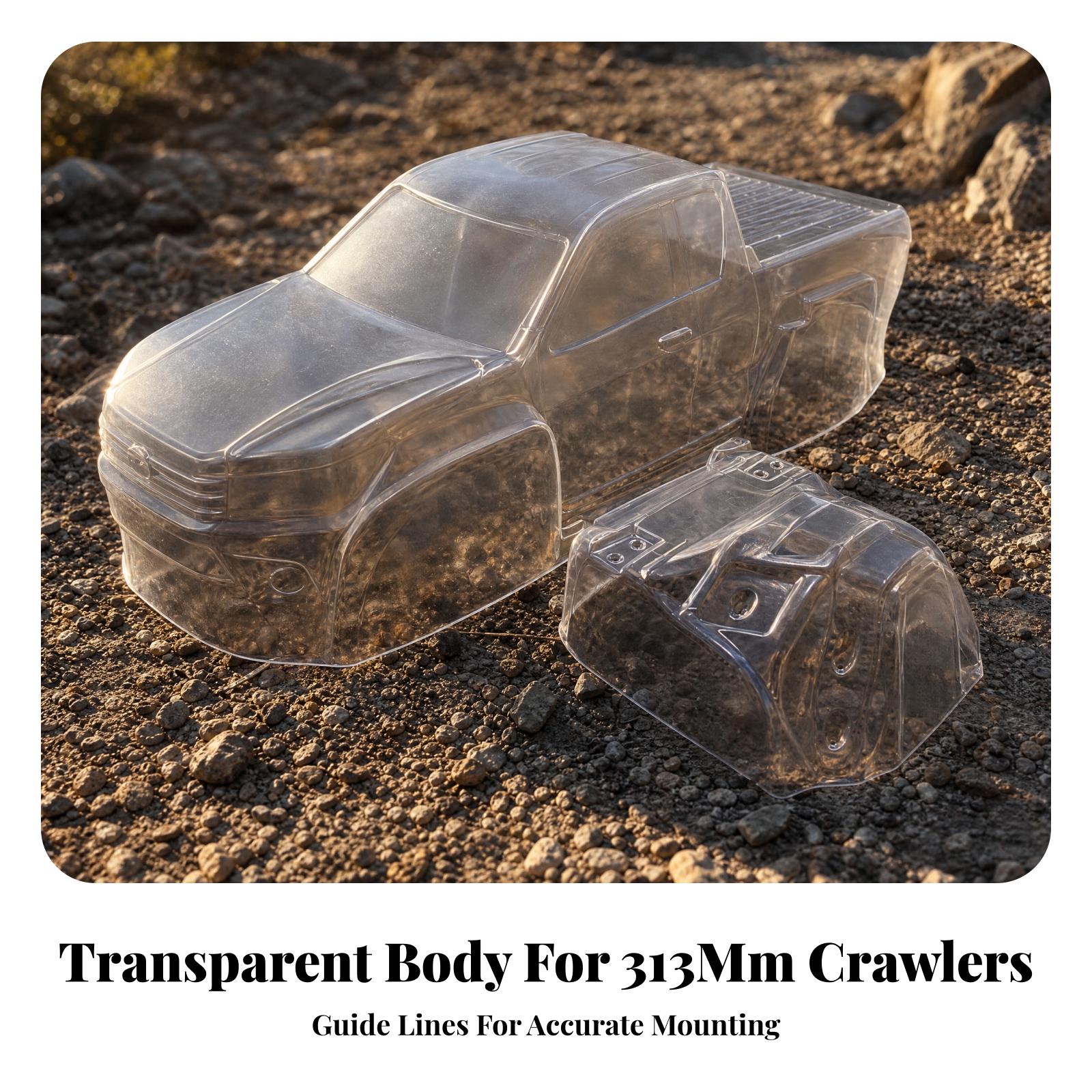 RC 크롤러 차량용 폴리카보네이트 차체 덮개, 313m - Rc Crawler Body Shell Clear 313Mm 리뷰 및 가격