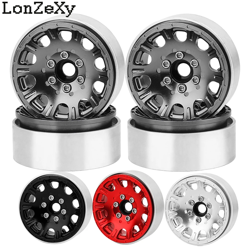 4pcs 금속 합금 비드 록 SCX10 Wraith 9 - Rc Crawler Beadlock Wheels 1.9 2.2 리뷰 및 가격