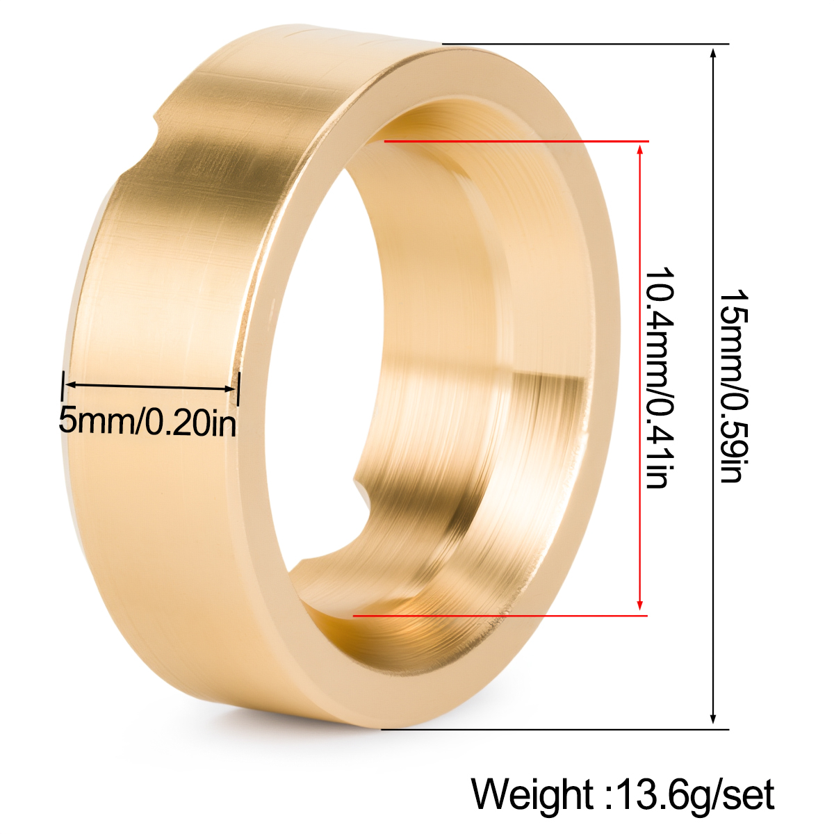 4개의 블랙 황동 휠 허브 웨이트 (액시얼 1/30 S - Rc Crawler Brass Upgrade Parts Weight 리뷰 및 가격