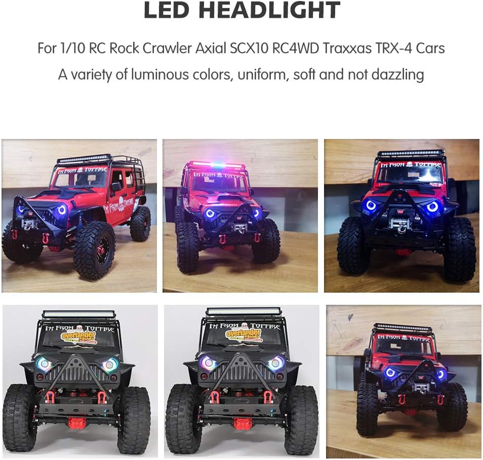 OGRC LED 라이트 키트 헤드라이트 엔젤 아이즈(트 - Rc Crawler Led Light Kit Controller 리뷰 및 가격
