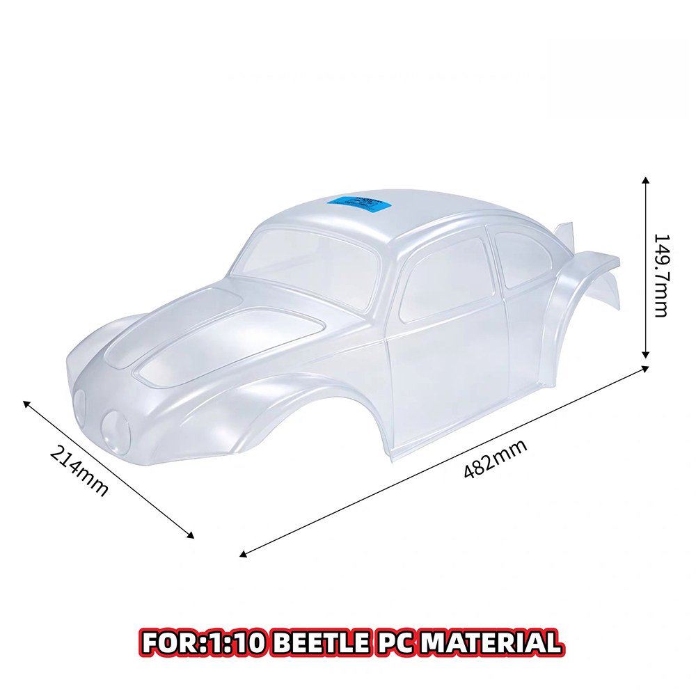 소프트 쉘 PC 클리어 빈티지 비틀 RC 자동차 바디  - Rc Crawler Body Shell Clear 313Mm 리뷰 및 가격