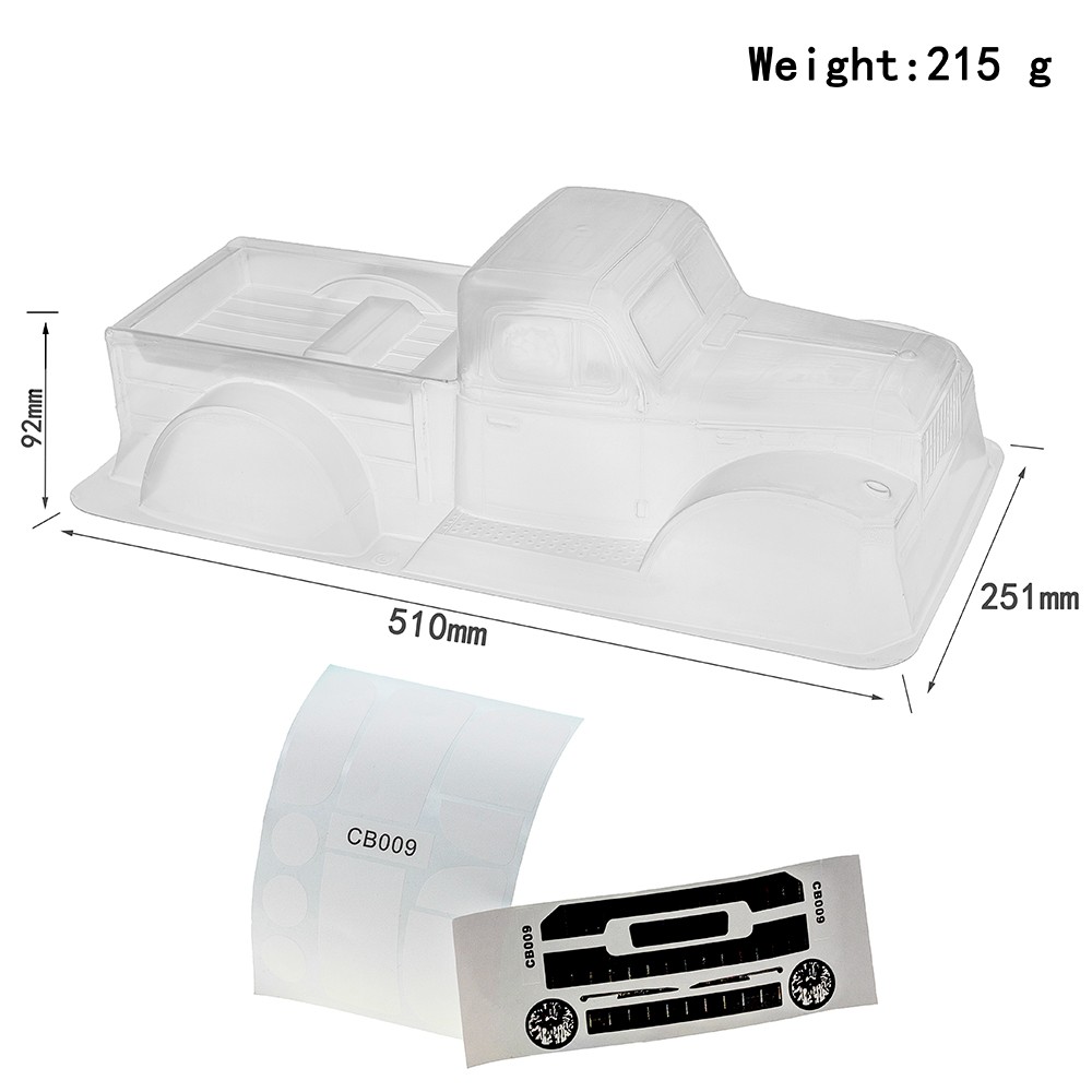 12.3인치 313mm 휠베이스 클리어 픽업 바디 쉘  - Rc Crawler Body Shell Clear 313Mm 리뷰 및 가격