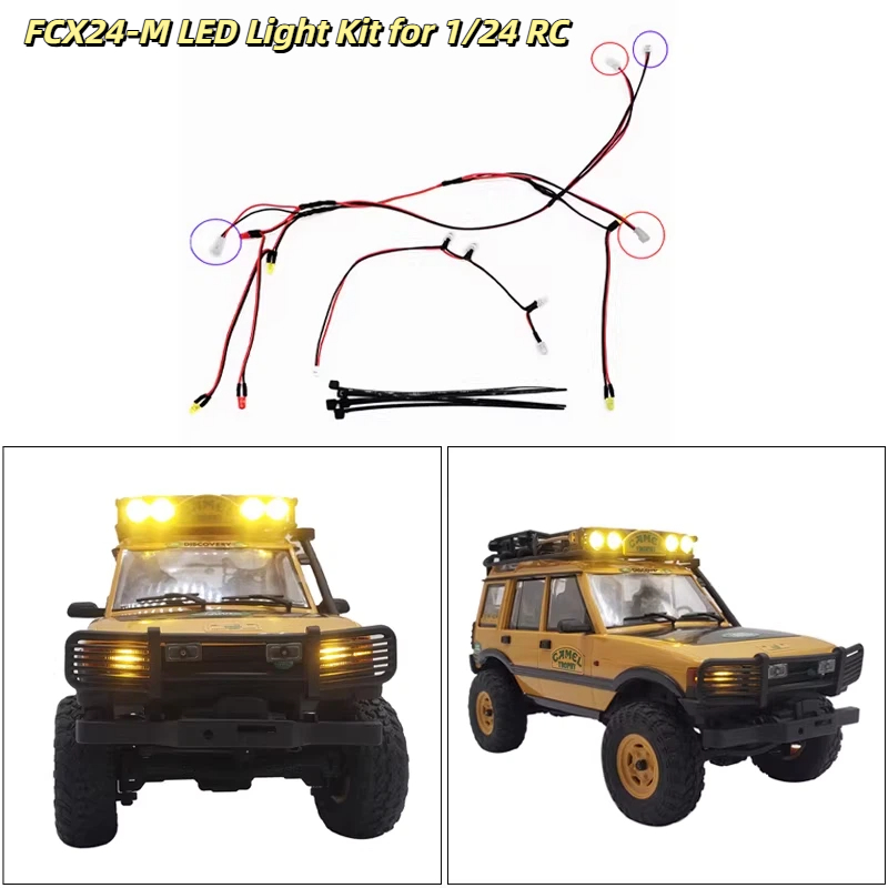 FCX24 M LED 전면 후면 루프 라이트 키트(1/ - Rc Crawler Led Light Kit Controller 리뷰 및 가격