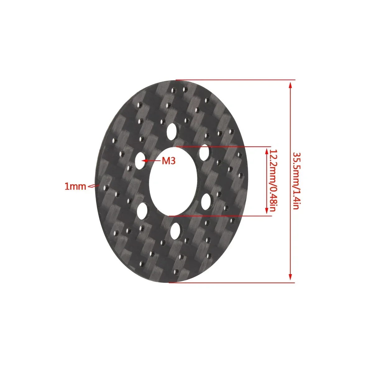 4개 1MM 카본 파이버 SLW 스케일 브레이크 로터  - Rc Crawler Beadlock Wheels 1.9 2.2 리뷰 및 가격