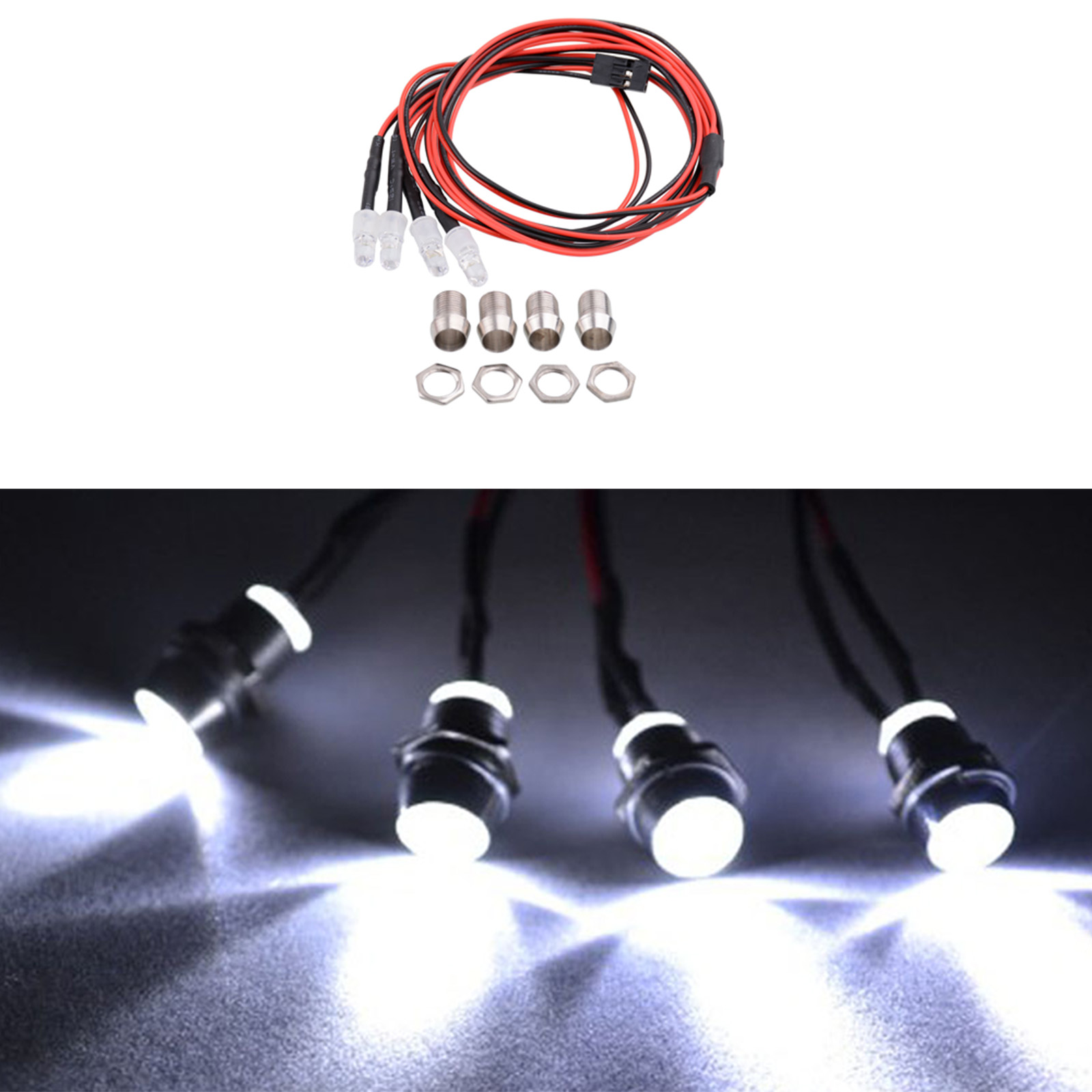 RC 자동차 LED 라이트 키트 (RC 자동차 크롤러  - Rc Crawler Led Light Kit Controller 리뷰 및 가격