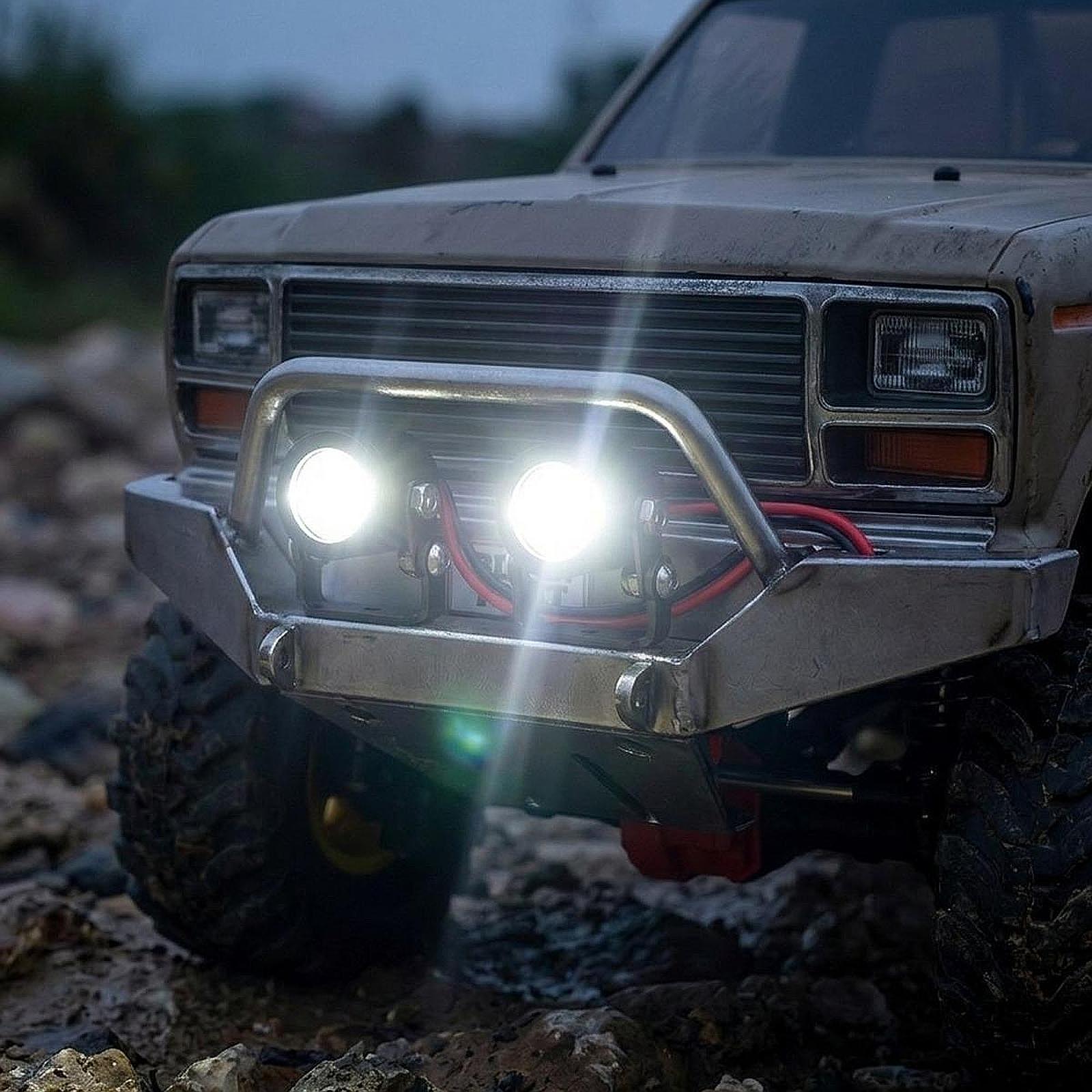 2개 RC 자동차 라이트 밝은 헤드라이트 스포트라이트  - Rc Crawler Led Light Kit Controller 리뷰 및 가격